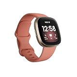 Fitbit Versa 3 Health & Fitness Smartwatch with 6-months Premium Membership Included, Built-in GPS, Daily Readiness Score and up to 6+ Days Battery, Pink Clay / Soft Gold*