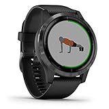 Garmin Unisex – Erwachsene vívoactive 4, Schiefer/Grau, M, 010-02174-12*