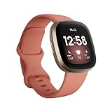 Fitbit Versa 3 Health & Fitness Smartwatch with 6-months Premium Membership Included, Built-in GPS, Daily Readiness Score and up to 6+ Days Battery, Pink Clay / Soft Gold*