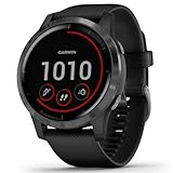 Garmin vívoactive 4 – wasserdichte GPS-Fitness-Smartwatch mit Trainingsplänen & animierten Übungen. Herzfrequenzmessung, 20 Sport-Apps, 8 Tage Akkulaufzeit, kontaktloses Bezahlen, Schiefer/Grau*