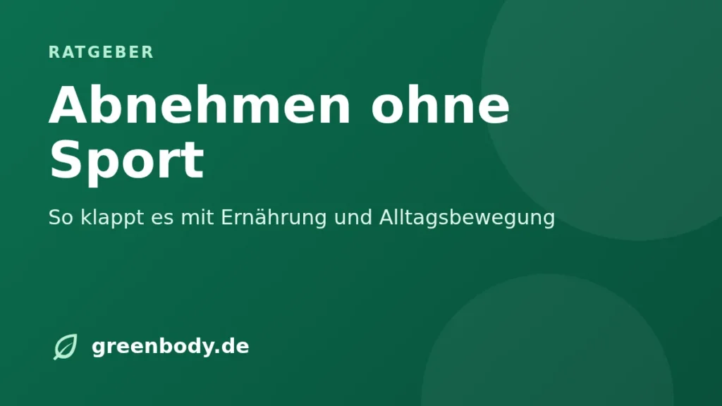Titelbild: abnehmen ohne sport