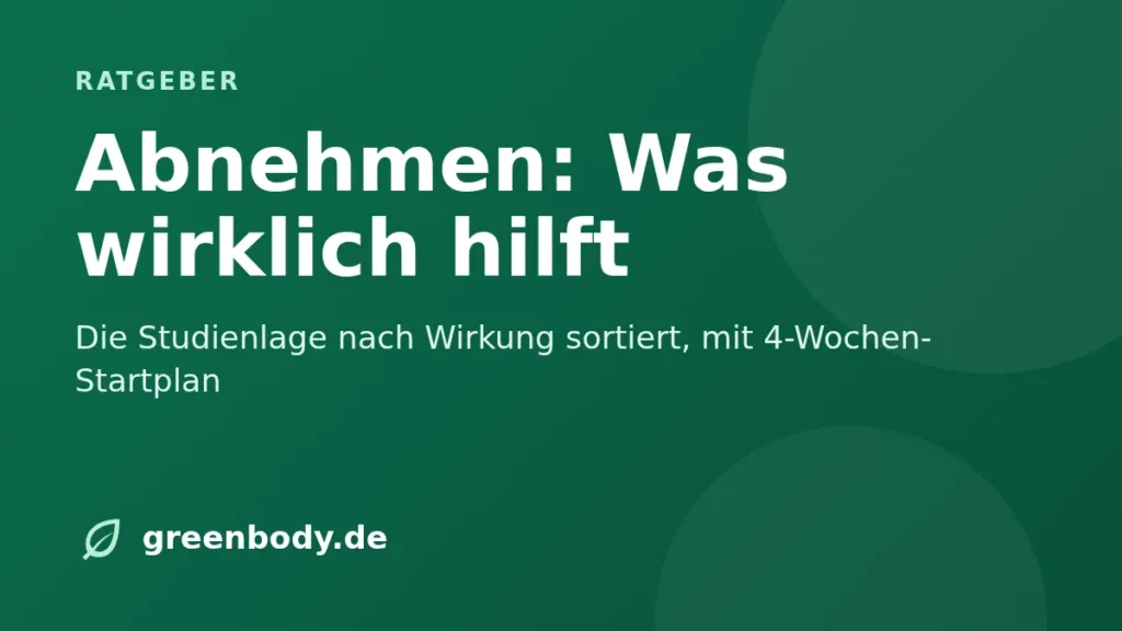 Titelbild: abnehmen was hilft