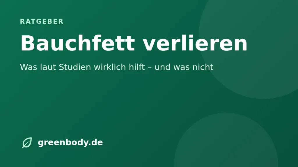 Titelbild: bauchfett verlieren