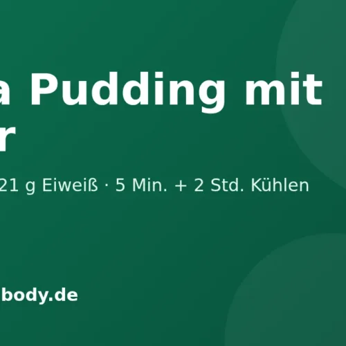 Chia Pudding mit Skyr: 292 kcal · 21 g Eiweiß · 5 Min. + 2 Std. Kühlen