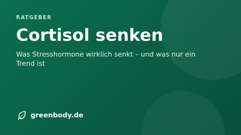 Titelbild: cortisol senken