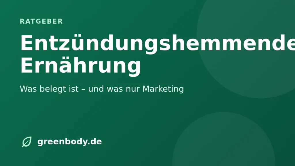 Titelbild: entzuendungshemmende ernaehrung