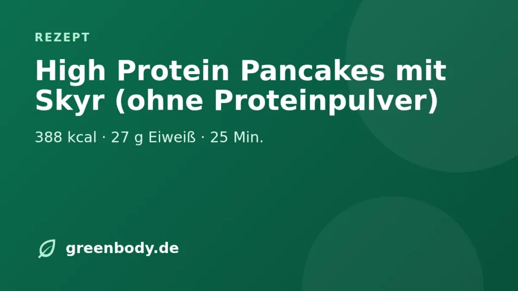 Titelbild Rezept: high protein pancakes