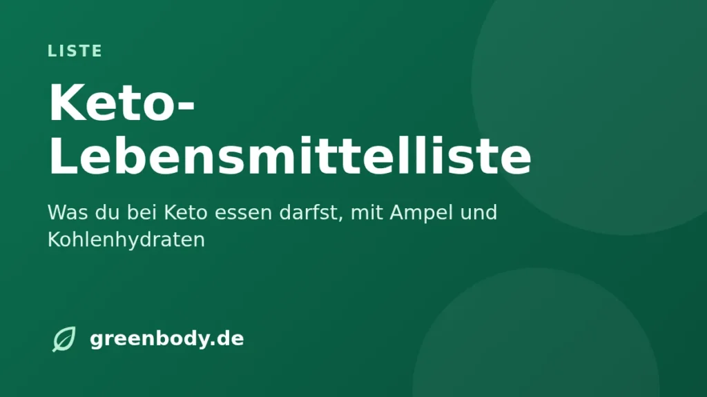 Titelbild: keto lebensmittel liste