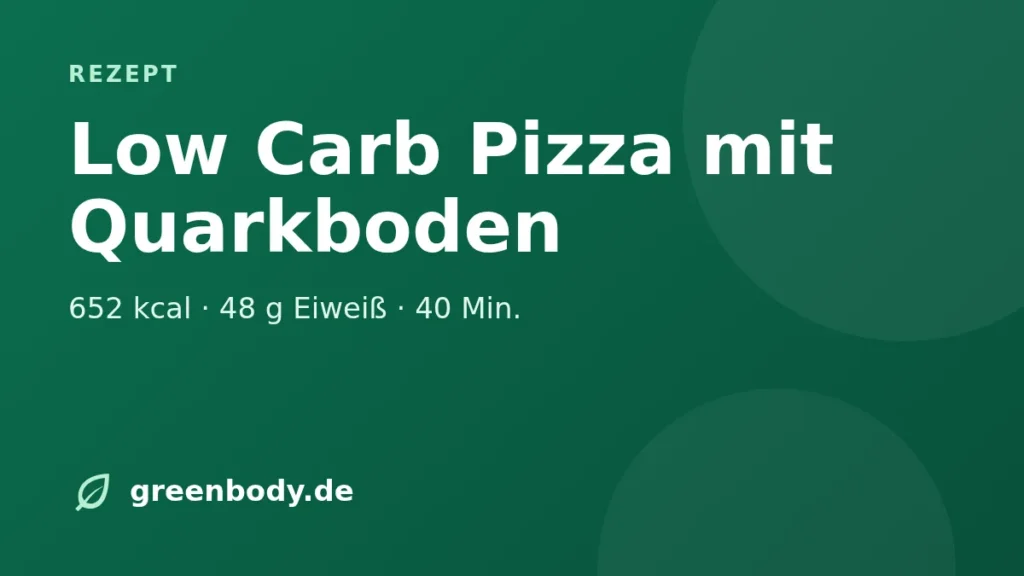 Titelbild Rezept: low carb pizza