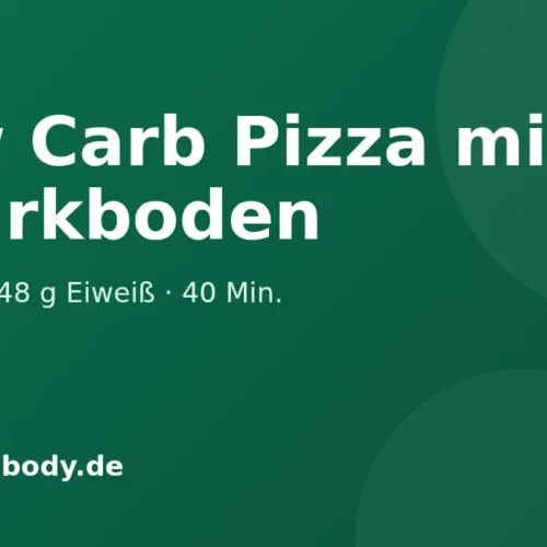 Titelbild Rezept: low carb pizza