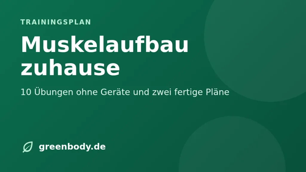 Titelbild: muskelaufbau zuhause
