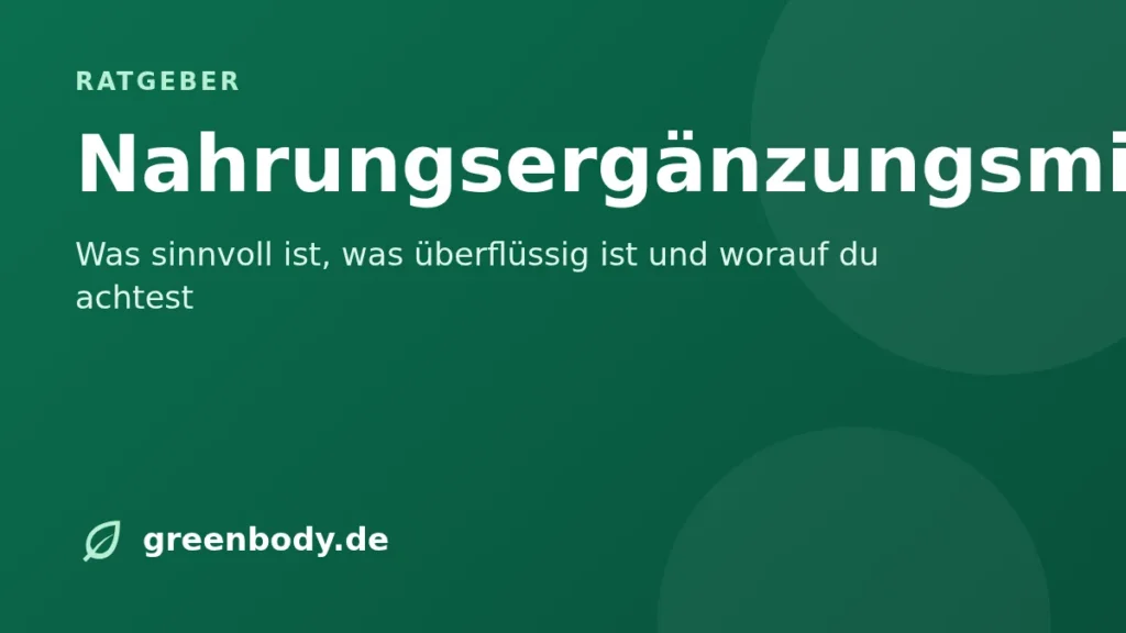 Titelbild: nahrungsergaenzungsmittel