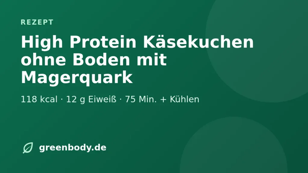 Titelbild Rezept: protein kaesekuchen