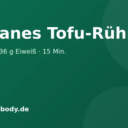 Veganes Tofu-Rührei: 327 kcal · 36 g Eiweiß · 15 Min.